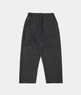 UNIVERSAL WORKS OXFORD PANT LEVISHAM WOOL MIX 31157 BLACK - Shoelosophy