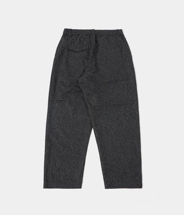 UNIVERSAL WORKS OXFORD PANT LEVISHAM WOOL MIX 31157 BLACK - Shoelosophy