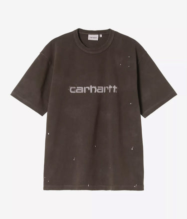 CARHARTT WIP PAINTER T-SHIRT I036853 TOBACCO DESTROY WASH SPLATTER - Shoelosophy