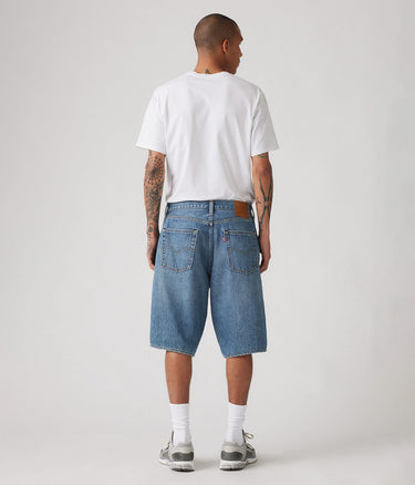 LEVI'S 478 BAGGY SHORTS 001JM-0000 BLUE STONE WASHED JORTS UOMO - Shoelosophy