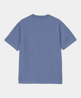 CARHARTT WIP WOMENS POCKET T-SHIRT I032215 BLUE IRIS - Shoelosophy