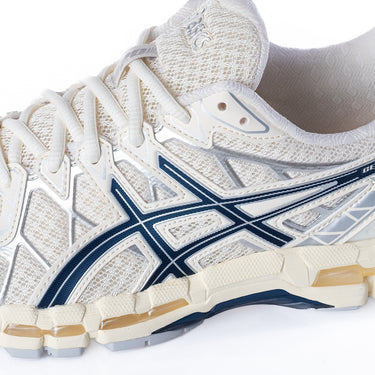 ASICS GEL KAYANO 20 1203A388-104 CREAM INDEPENDENCE BLUE - Shoelosophy