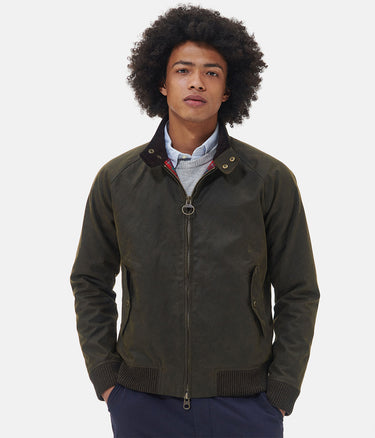 BARBOUR X BARACUTA PORTON WAX JACKET BRCPS1009-634 OLIVE - Shoelosophy