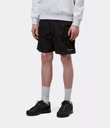 CARHARTT WIP CANBY SWIM TRUNK I034570 BLACK WHITE - Shoelosophy