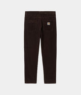 CARHARTT NEWEL PANT I027232 VELOURS CÔTELÉ TABAC RINÇÉ - Shoelosophy