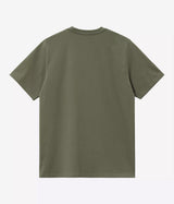 CARHARTT WIP CHASE T-SHIRT I026391 LEAF GREEN - Shoelosophy