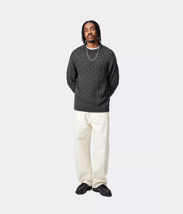 CARHARTT WIP CARTER SWEATER I035179 SCHWARZ STÜCKGEFÄRBT - Shoelosophy