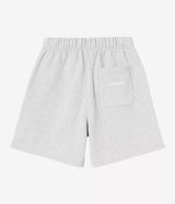 CARHARTT WIP WOMENS BRENTA SWEAT SHORT I036292 ASH HEATHER HEAVY STONE WASHED - Shoelosophy