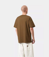 CARHARTT WIP CHASE T-SHIRT I026391 HAMILTON BROWN - Shoelosophy
