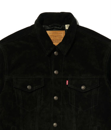 LEVI'S HIGHLAND SWEET 스웨이드 트럭커 재킷 A5828-0001 블랙 - Shoelosophy