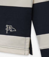SEBAGO CAMPBELL LS POLO WHITE NATURAL BLUE - Shoelosophy
