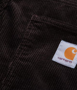 CARHARTT NEWEL PANT I027232 VELOURS CÔTELÉ TABAC RINÇÉ - Shoelosophy
