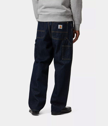 CARHARTT WIP SINGLE KNEE PANT I032024 BLUE RINSED - Shoelosophy