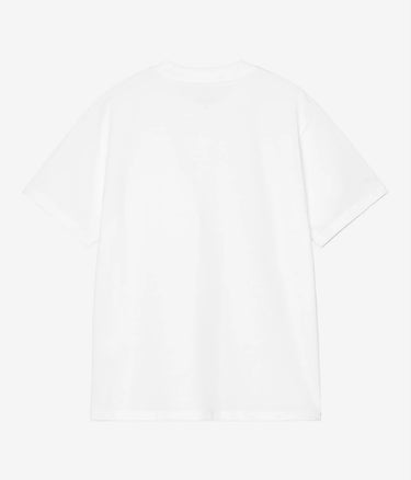 CARHARTT WIP WOMENS POCKET HEART T-SHIRT I032180 WHITE - Shoelosophy