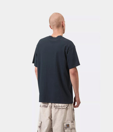 CARHARTT WIP SCRIPT EMBROIDERY T-SHIRT I030435 DEEP NIGHT - Shoelosophy