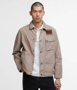BARBOUR INTERNATIONAL STEVE McQUEEN WORKERS CASUAL MCA0976 BE51 TIMBERWOLF COTTON RIPSTOP - Shoelosophy