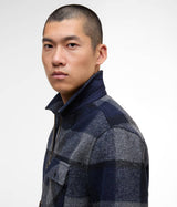 BARBOUR INTERNATIONAL HAILWOOD FLEECE OVERSHIRT MFL0223 NY91 LOWLANDS FLEECE NAVY - Shoelosophy