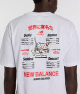 NEW BALANCE RAMEN T-SHIRT MT61H51D BLANC - Shoelosophy