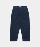 UNIVERSAL WORKS DUKE PANT 34131 KAIHARA LEICHTER DENIM INDIGO - Shoelosophy