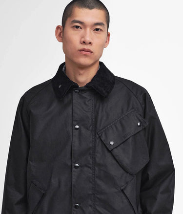 BARBOUR INTERNATIONAL A7 PACEMASTER WAX JACKET MWX2379 BK71 SCHWARZ - Shoelosophy