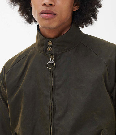 BARBOUR X BARACUTA PORTON WAX JACKET BRCPS1009-634 OLIVE - Shoelosophy