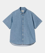 CARHARTT WIP LUCAS CHEMISE I034575 BLEU BLANC - Shoelosophy