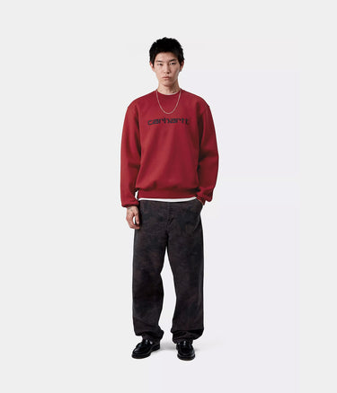 CARHARTT WIP CARHARTT SWEATSHIRT I030546 SCARLET GRAPHITE - Shoelosophy