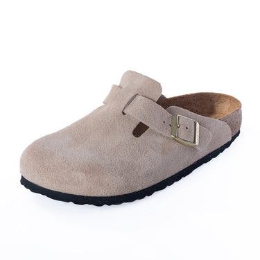 BIRKENSTOCK BOSTON BS SANDCASTLE 1030883 MADE IN GERMANY SUEDE LEATHER - Shoelosophy