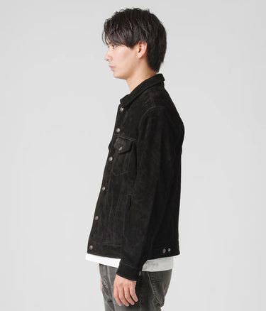 LEVI'S HIGHLAND SWEET 스웨이드 트럭커 재킷 A5828-0001 블랙 - Shoelosophy