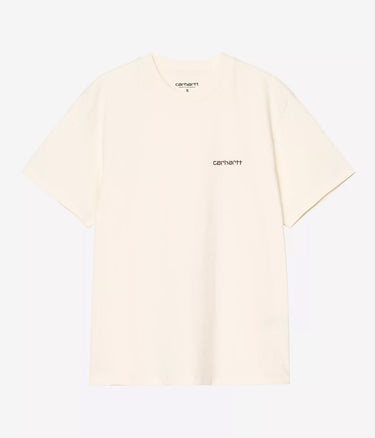 CARHARTT WIP WOMENS SCRIPT EMBROIDERY T-SHIRT I032293 CINNERUS COZY PURPLE