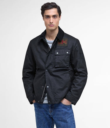 BARBOUR INTERNATIONAL STEVE McQUEEN WORKERS WAX JACKET BLACK