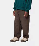 CARHARTT WIP DOUBLE KNEE PANT I034796 TOBACCO STONE CANVAS - Shoelosophy