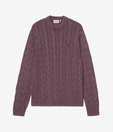 CARHARTT WIP CARTER SWEATER I035179 COSY PURPLE GARMENT DYED - Shoelosophy