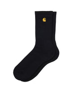CARHARTT WIP CHASE SOCKS I036747 BLACK - Shoelosophy