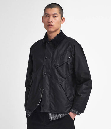 BARBOUR INTERNATIONAL A7 PACEMASTER WAX JACKET MWX2379 BK71 BLACK