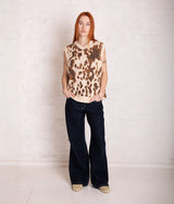 THE RAGGED PRIEST DAISY COW PRINT STRICKWESTE KUH JACQUARD STRICK - Shoelosophy