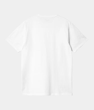 CARHARTT WIP POCKET T-SHIRT I030434 WHITE - Shoelosophy