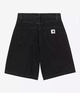 CARHARTT WIP WOMENS ALTA SHORT I033345 BLACK STONE WASHED - Shoelosophy