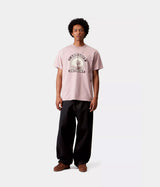 CARHARTT WIP COLD WORLD T-SHIRT I035431 GLASSY PINK - Shoelosophy