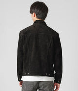 LEVI'S HIGHLAND SWEET 스웨이드 트럭커 재킷 A5828-0001 블랙 - Shoelosophy