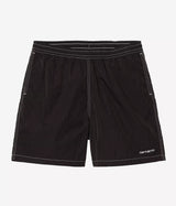 CARHARTT WIP CANBY SWIM TRUNK I034570 BLACK WHITE - Shoelosophy