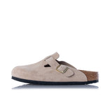 BIRKENSTOCK BOSTON BS SANDCASTLE 1030883 MADE IN GERMANY SUEDE LEATHER - Shoelosophy