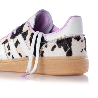 ADIDAS FEMME HANDBALL SPEZIAL KJ0090 COW PRINT BLISS LILAC - Shoelosophy