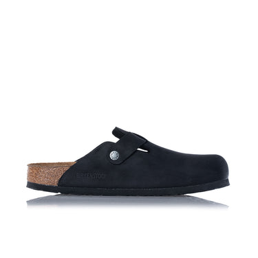 BIRKENSTOCK BOSTON BS BLACK 059463 MADE IN GERMANY OILED LEATHER