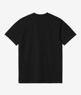 CARHARTT WIP AMERICAN SCRIPT T-SHIRT I029956 BLACK - Shoelosophy