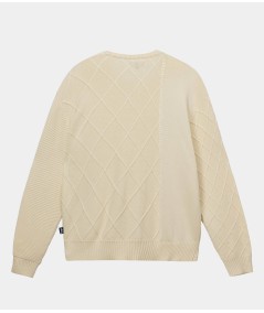 STUSSY PATCHWORK  SWEATER 117158 NATURAL