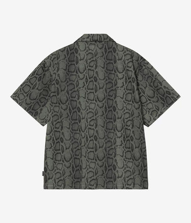 CARHARTT WIP SNAKE CAMO SHIRT I036275 LEAF GARMENT DYED