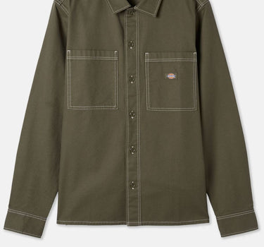 DICKIES FLORALA SHIRT MILITARY GREEN