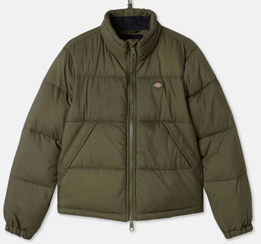 DICKIES WOMENS ALATNA JACKET MILITARY GREEN PIUMINO CORTO