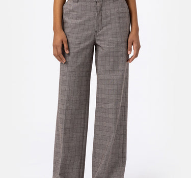 DICKIES WOMENS BAKERHILL PANT BROWN TARTAN